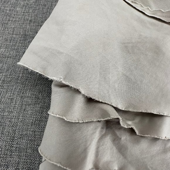 Alfani Layered Tiered Dress Size 2 Scoop Neck Sleeveless Fringe Edges Cotton, Sp - Picture 13 of 16